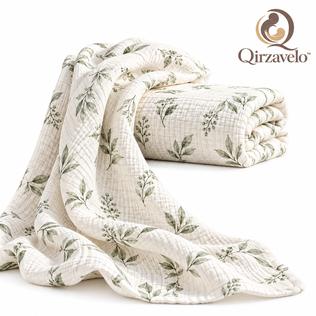 Qirzavelo WillowWrap Botanical Muslin Swaddle additional view