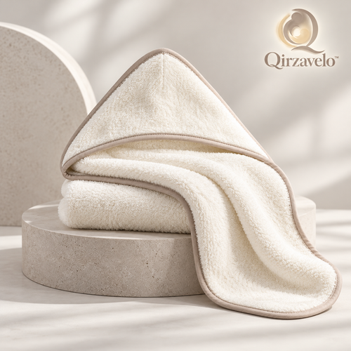 Qirzavelo CuddleCloud Hooded Baby Towel main view