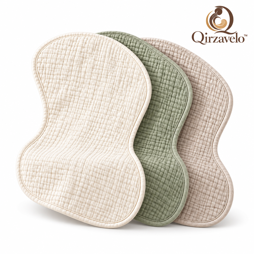 Qirzavelo LittlePetal Burp Cloths, Set of 3 additional view