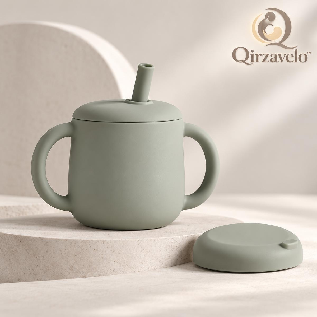 Qirzavelo MeadowSip Two-Handle Training Cup main view