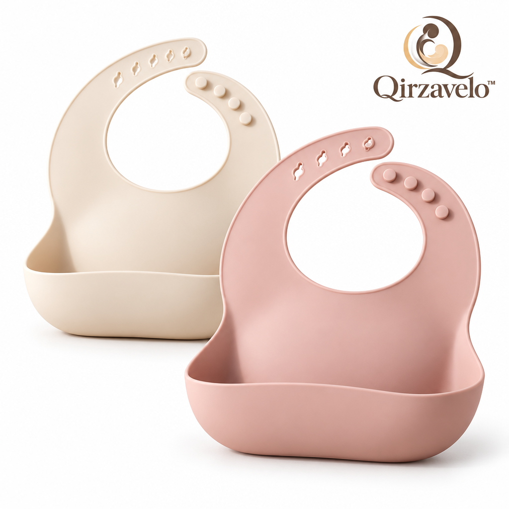 Qirzavelo PetalSoft Silicone Bibs, Set of 2 additional view