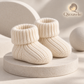Qirzavelo CozyRib Knit Baby Booties main view