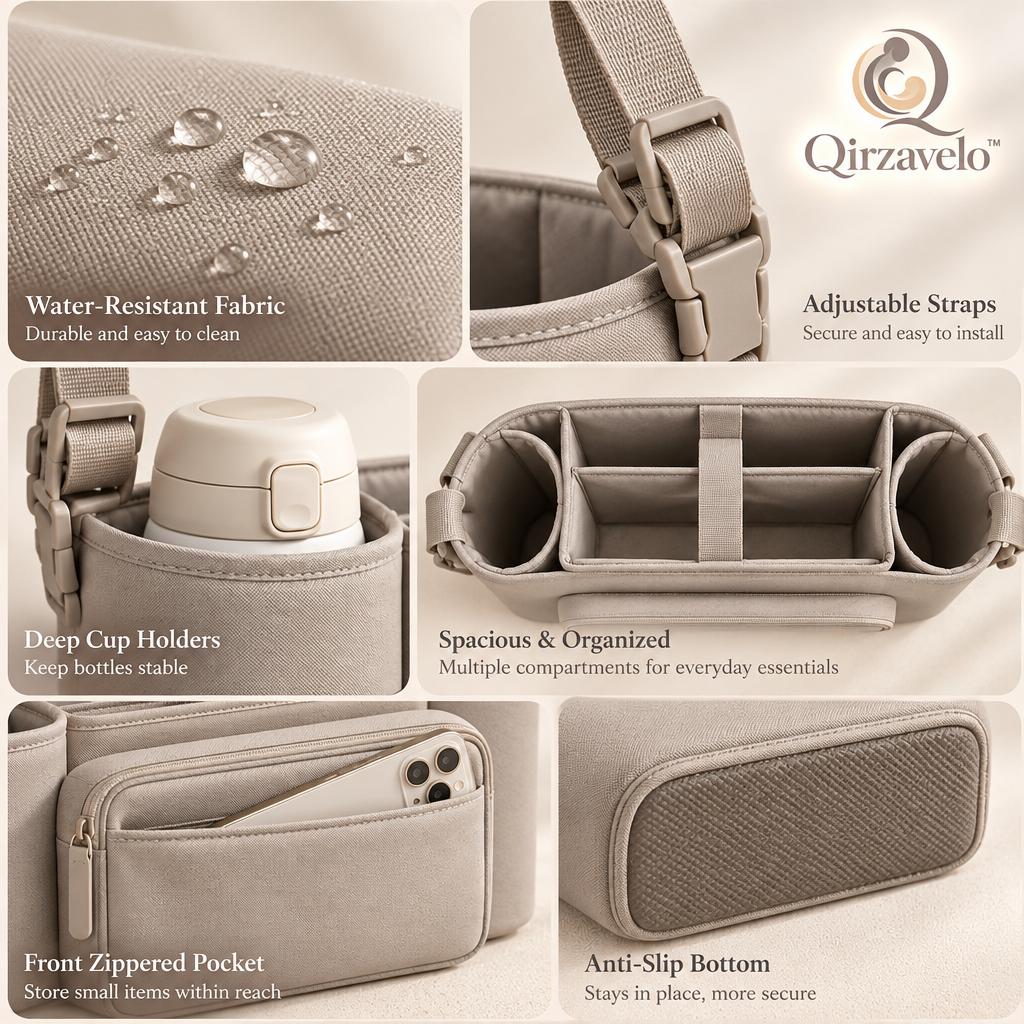 Qirzavelo MamaEase Stroller Organizer details